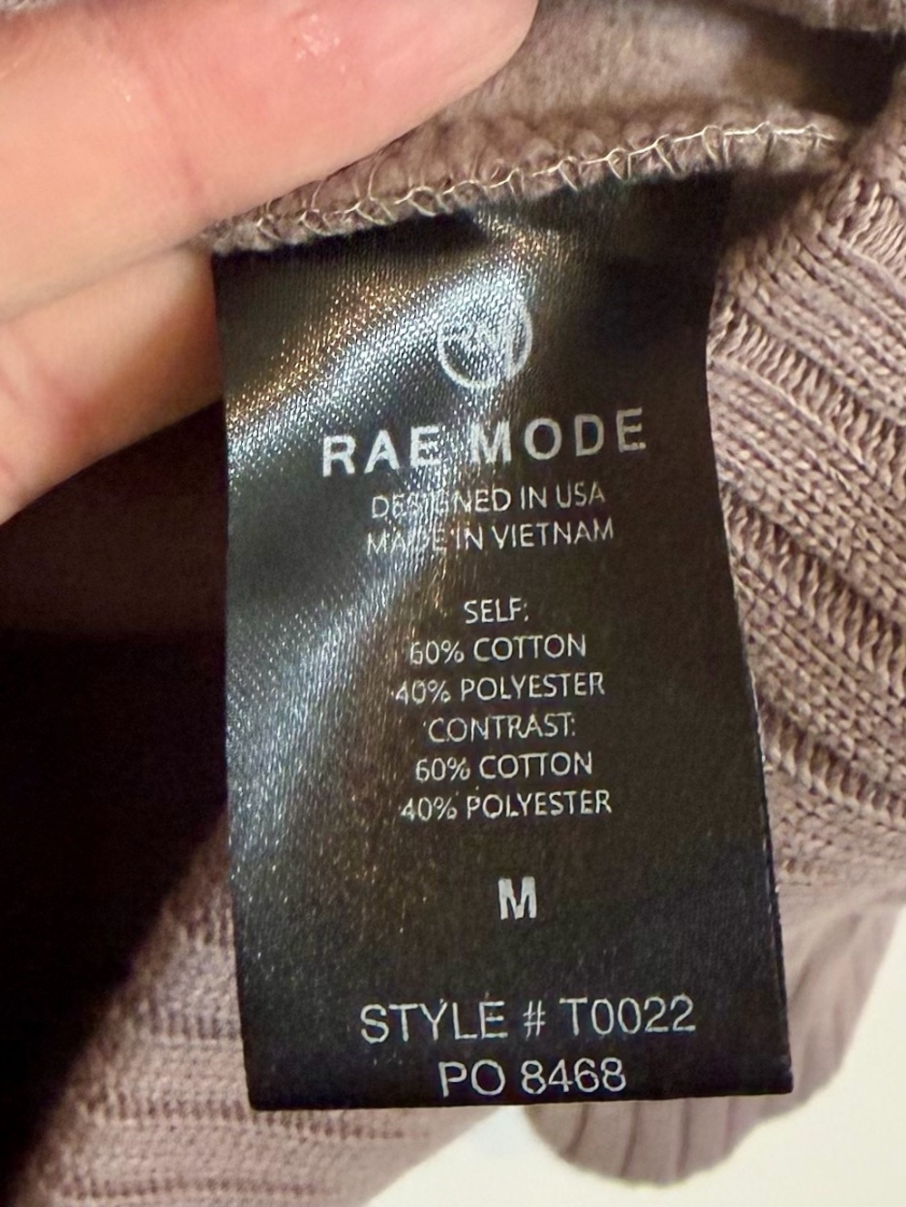 Rae Mode Women's Taupe Quarter-Zip Pullover Sweatshirt - Size: Medium - Picture 3 of 5